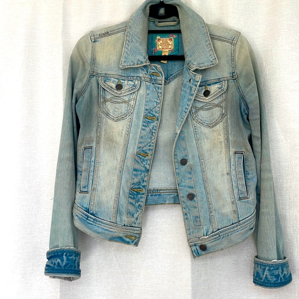 Distressed Abercrombie Jean Jacket